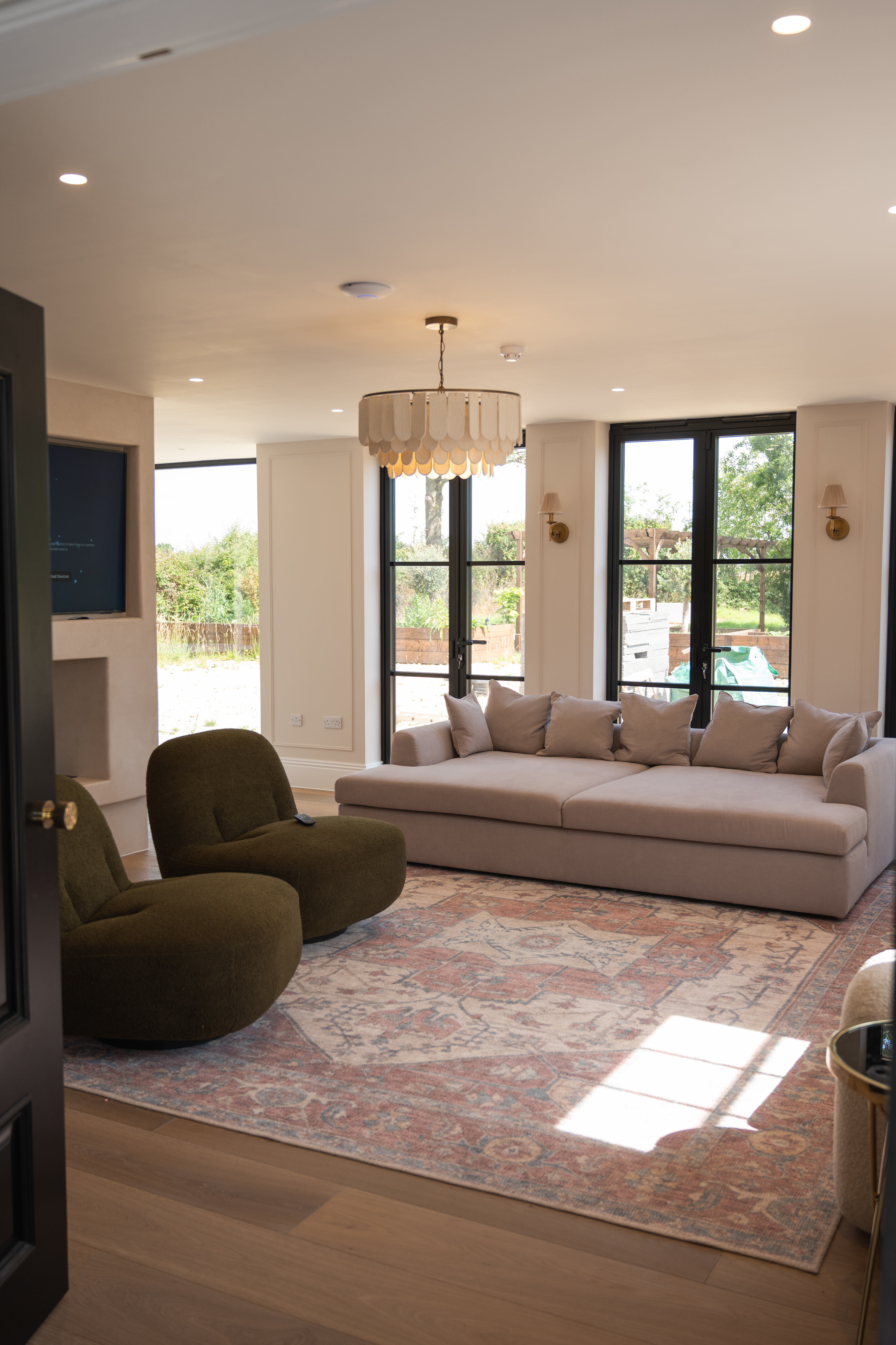 Project Hill living room interior, Worcestershire — client testimonial