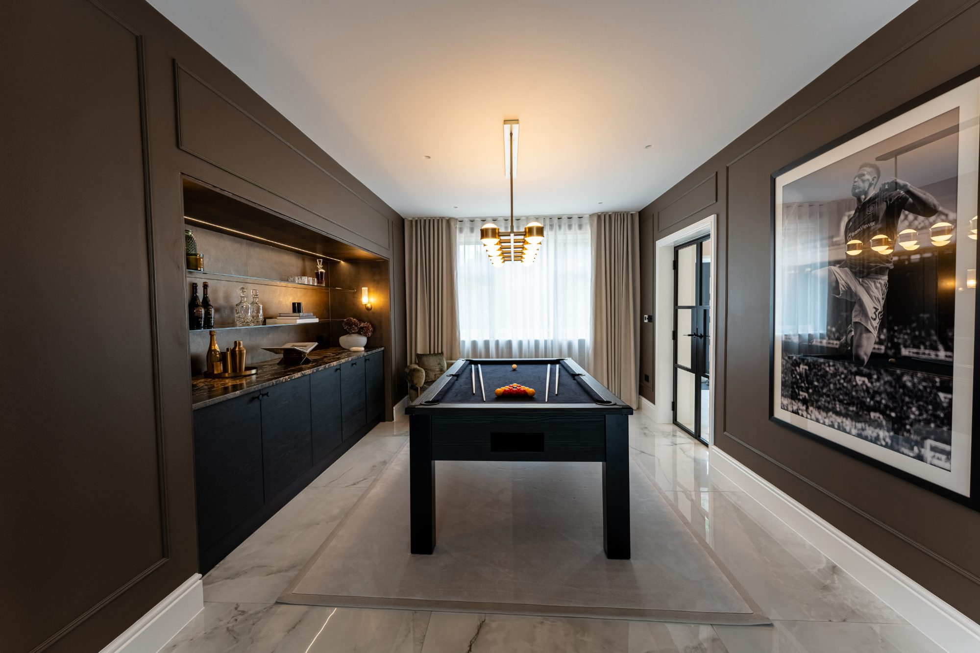 Luxury games room interior fit-out, Wilmslow — Artico